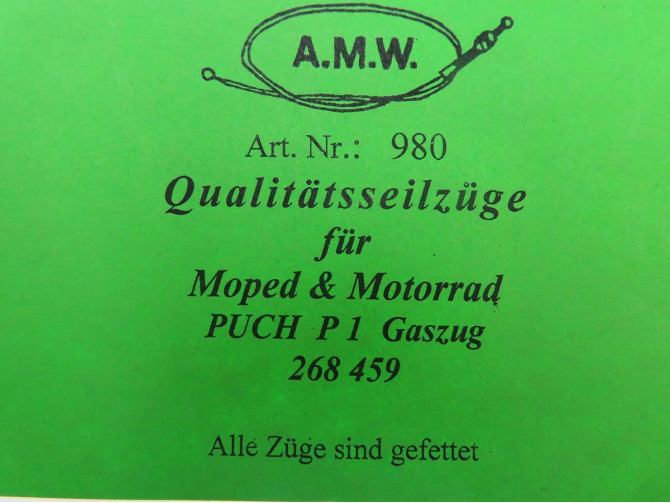 Cable Puch P1 throttle cable A.M.W. product